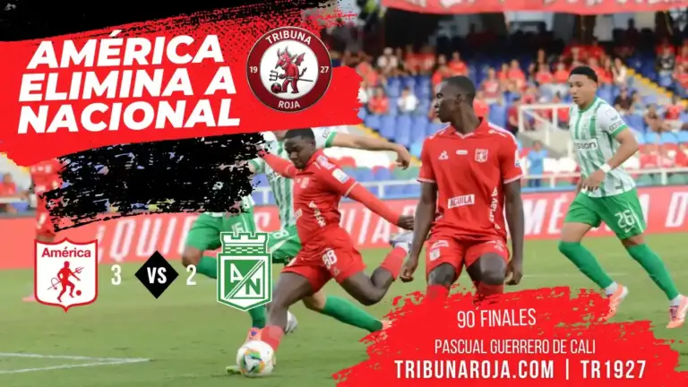 América de Cali vs Atlético Nacional 2025. Dylan Borrero